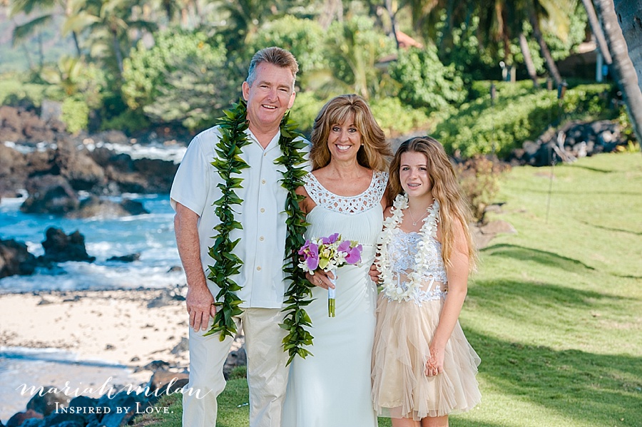 Maui Wedding Family