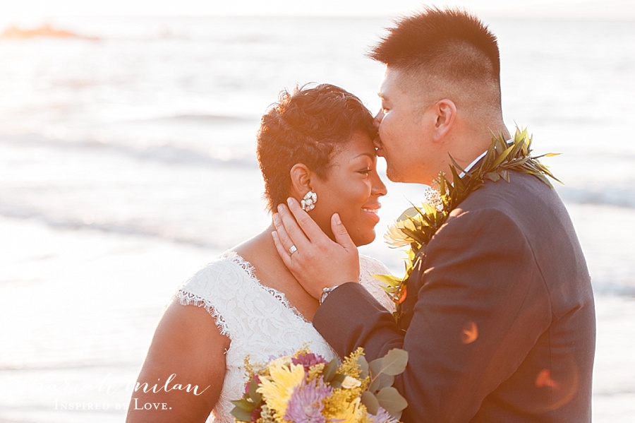 Wedding Kiss on Maui