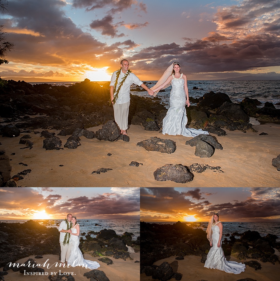 Beautiful Wedding Sunset Maui