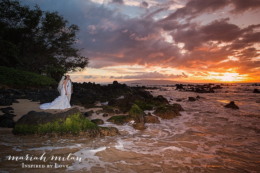 Amazing Maui Wedding Sunset