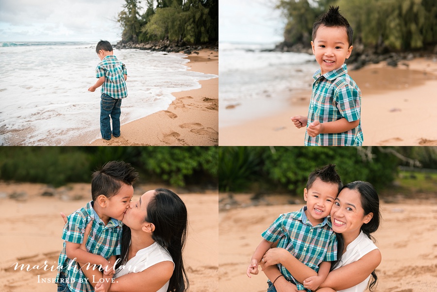 Mom and son Maui