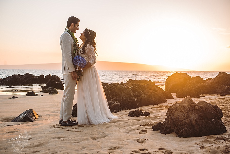 Sunset Wedding on Maui