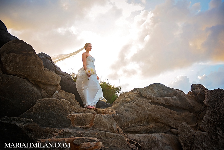 Beautiful Cliff Bride Kapalua