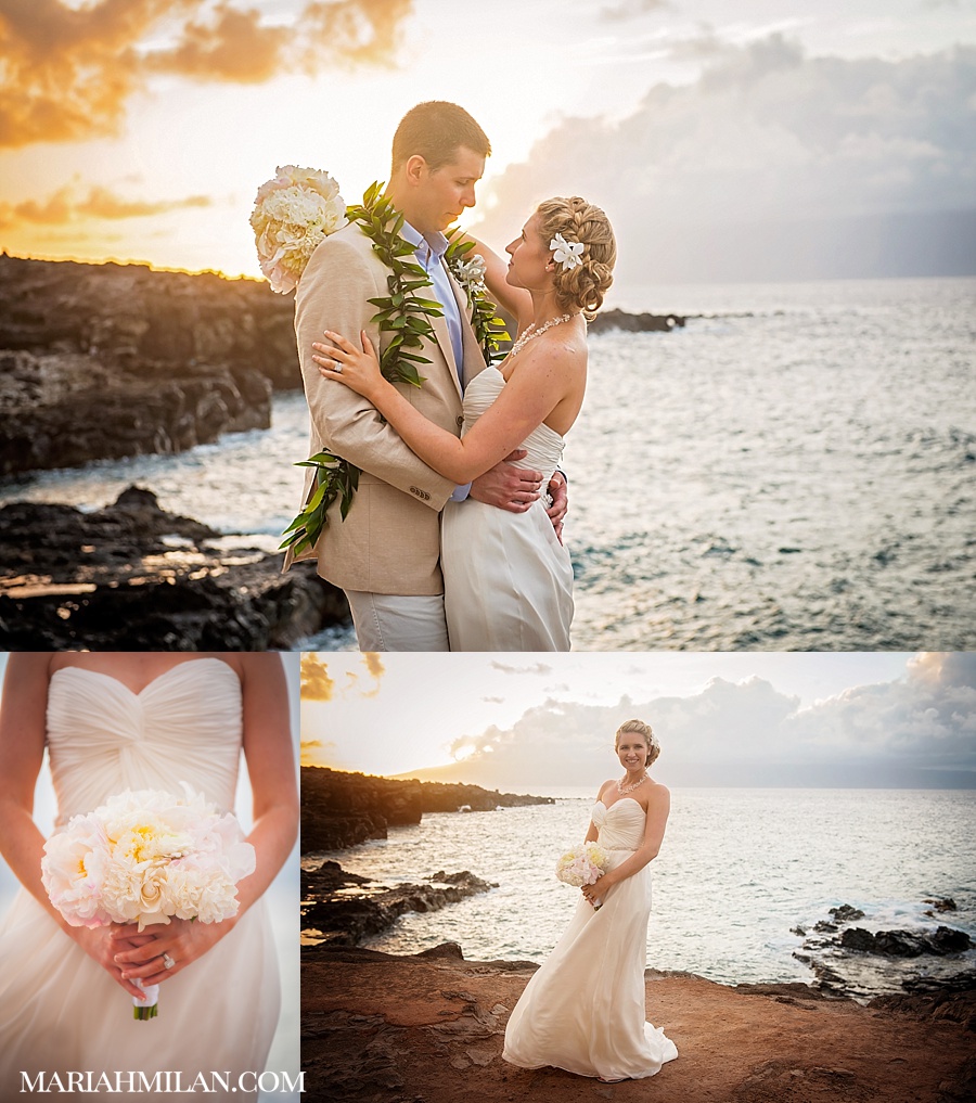Maui Wedding on the Cliff 