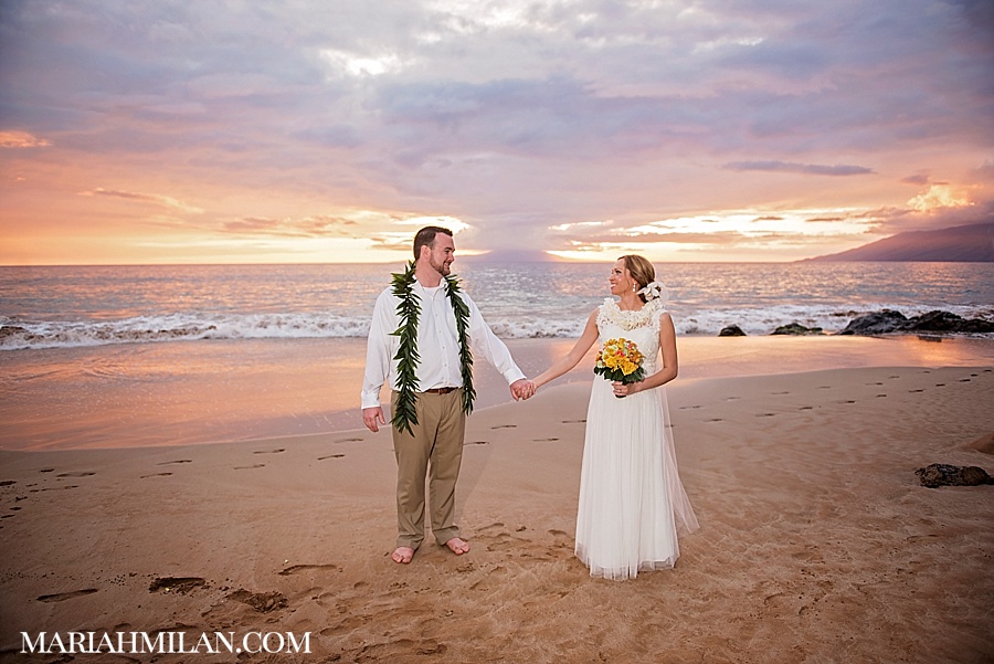 Maui Wedding Purple sunset