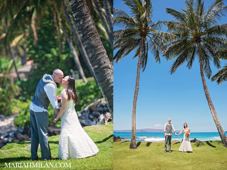 Maui Wedding and Palm Trees