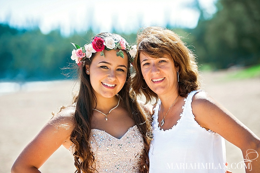 Maui Quinceañera Mother and Daughter