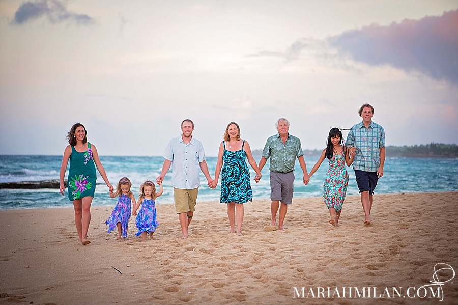 Sunset Family Portraits on Maui