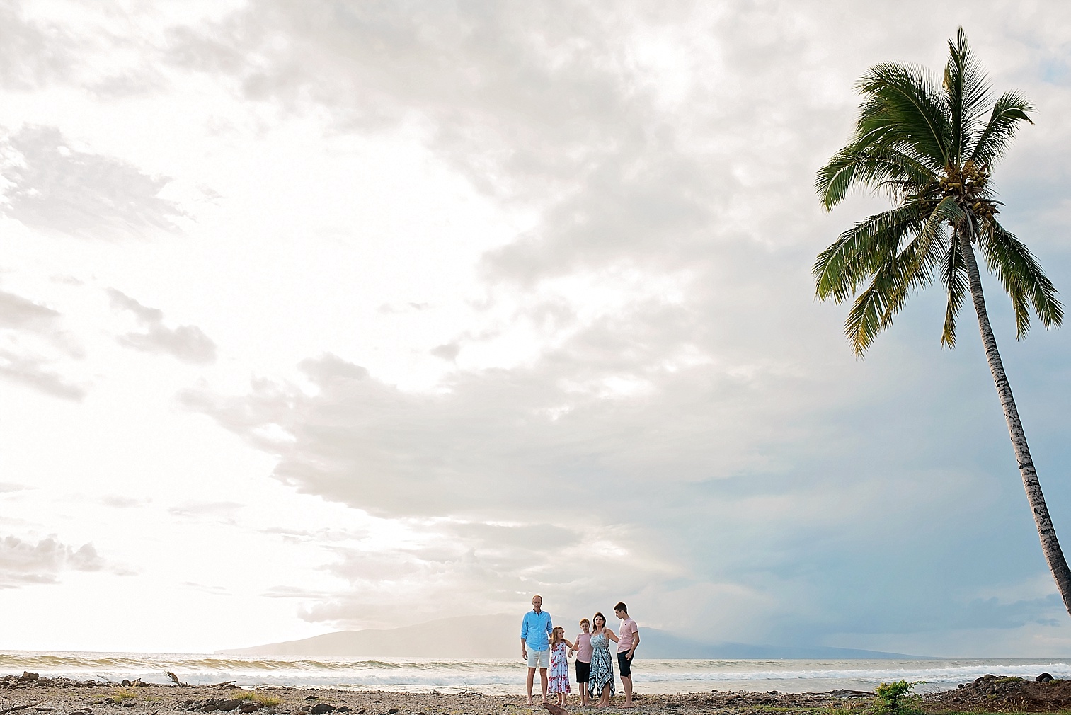 Sunset Maui family Portrait in Olowalu