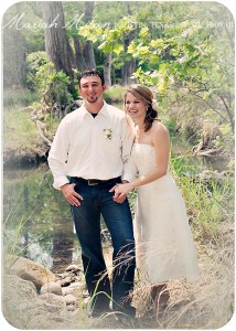 Jill and Judd married at the Blanco River at Old Glory Ranch