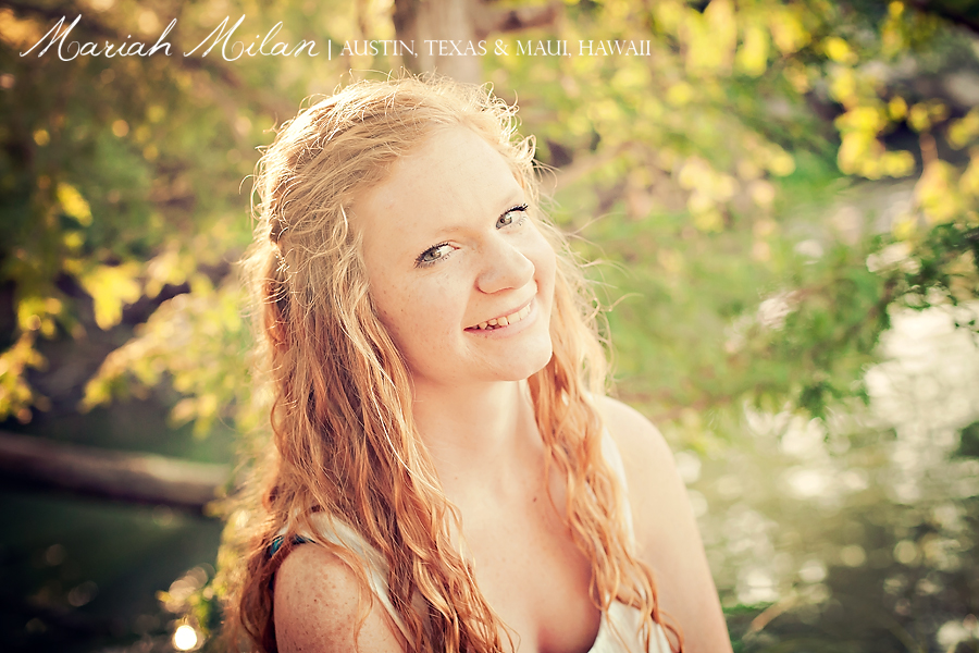 Beautiful Senior Photograph at McKinney Falls by Mariah Milan
