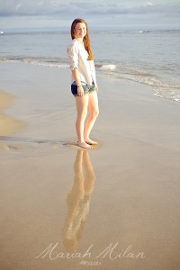Teen girl portrait on the beach
