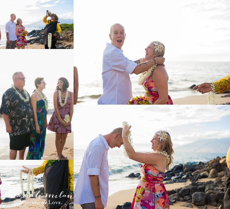 Maui Wedding Ceremony Lei Exchange