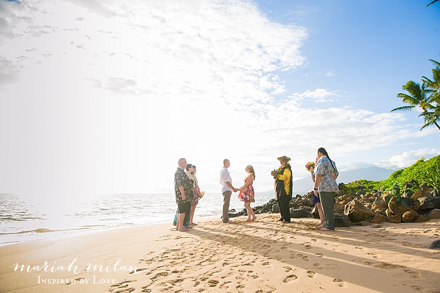 Afternoon Maui Beach Wedding Ceremony