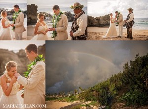 Magical Maui Rainbow at Wedding
