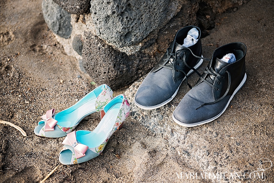 Maui Wedding Shoes in the sand
