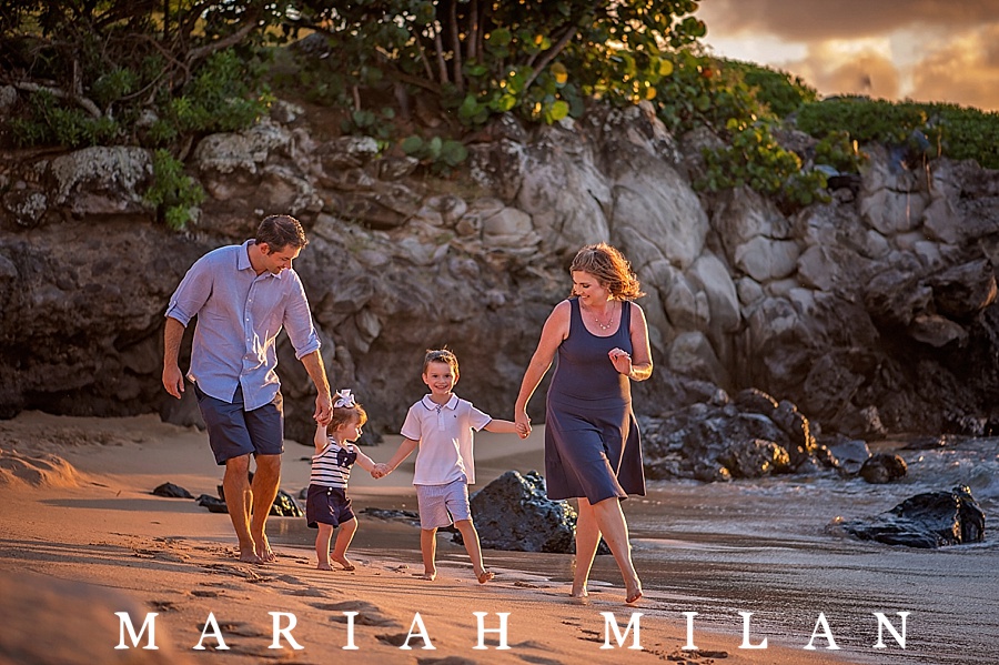 Maui Family Portraits at Kapalua Bay by Maui Photographer Mariah Milan