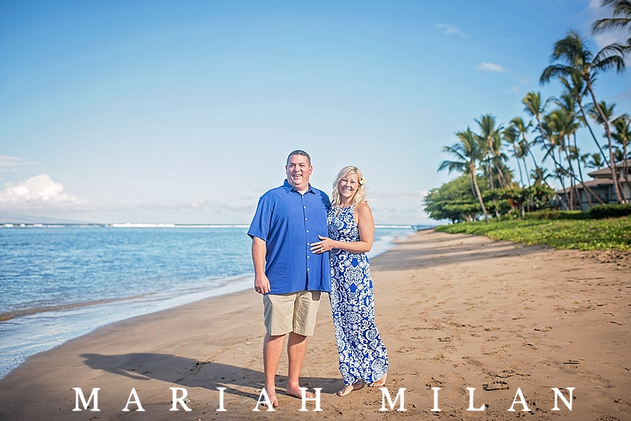 Morning Family Portraits at Baby Beach in Lahaina, Maui by Hawaii photographer Mariah Milan