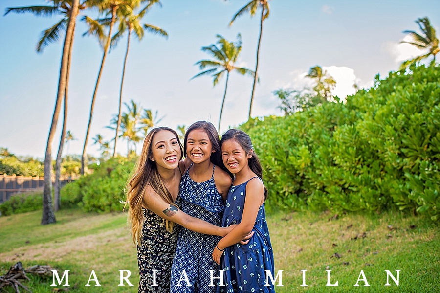 Maui Family portrait session at Maluaka Beach