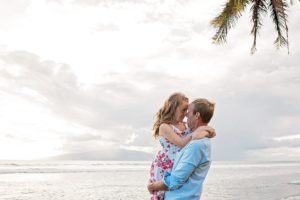 Dad and daughter during Maui photo shoot