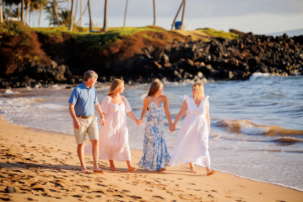 Maui Senior and Family Portraits at Ulua Beach
