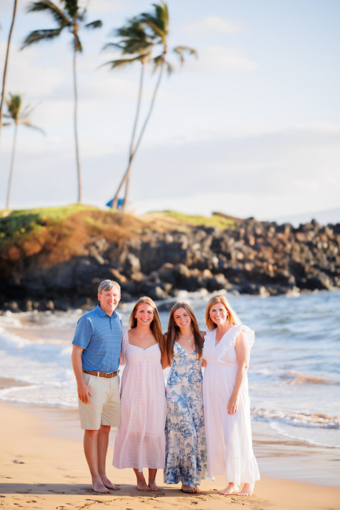 Maui Senior and Family Portraits at Ulua Beach