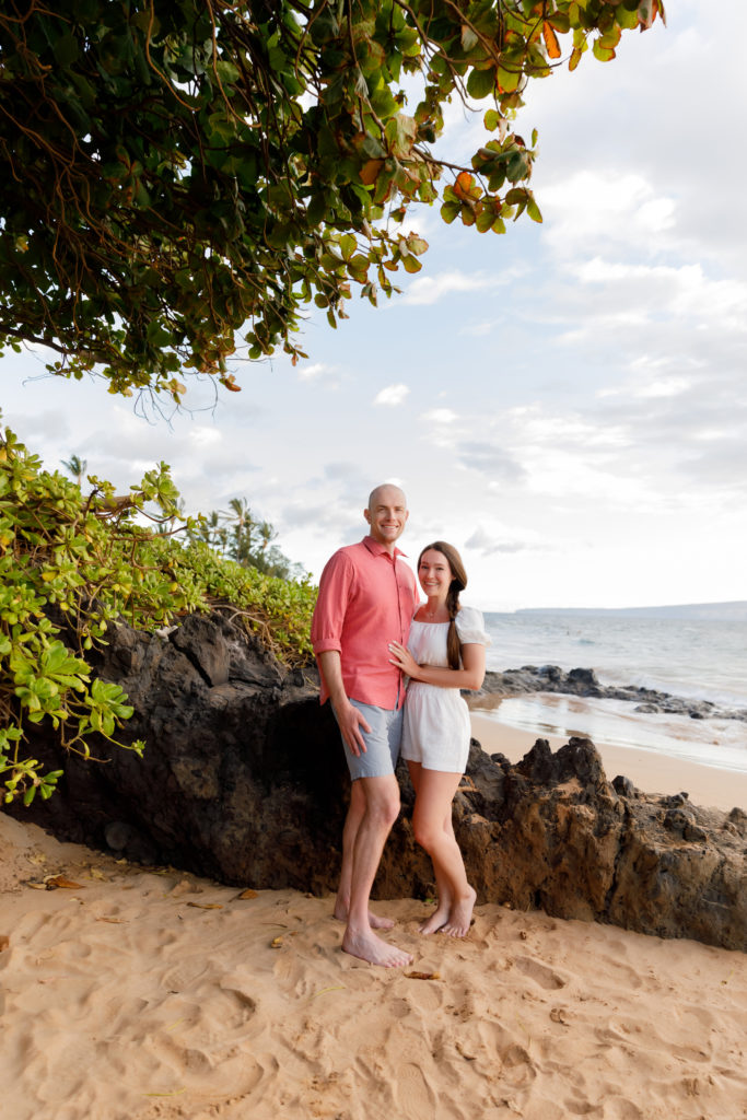 A Surprise Engagement Photoshoot at Polo Beach, Maui