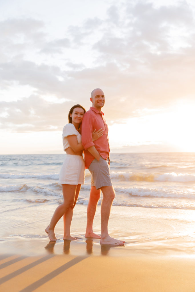 A Surprise Engagement Photoshoot at Polo Beach, Maui
