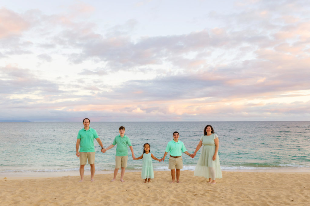 G Family's Sunrise Photography at Baldwin Beach, Maui