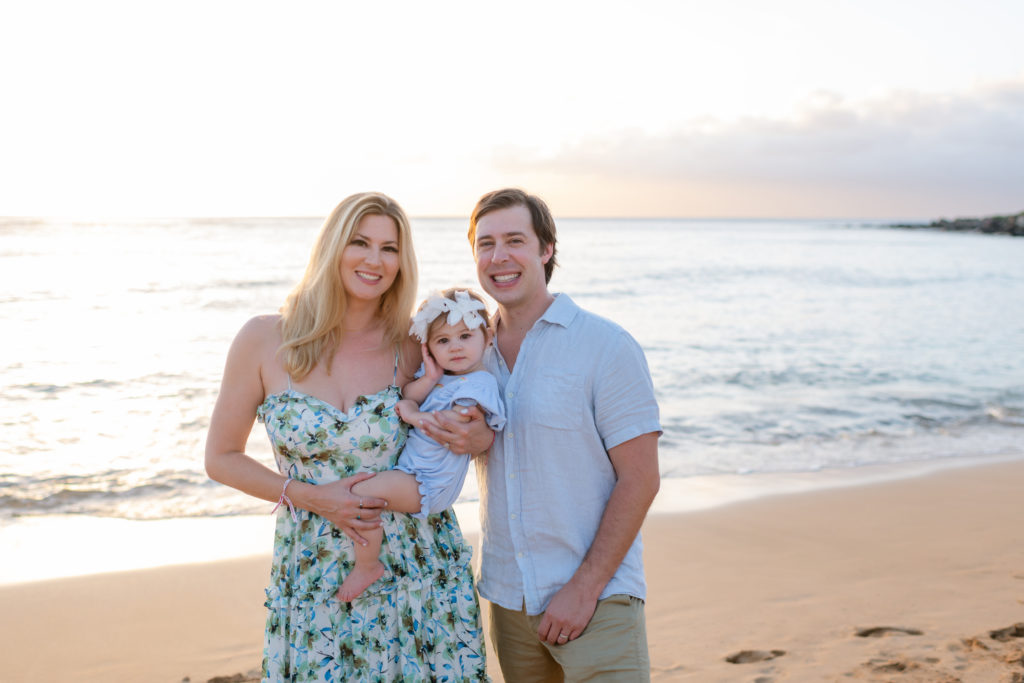 Sunset Family Photography at Kapalua Bay