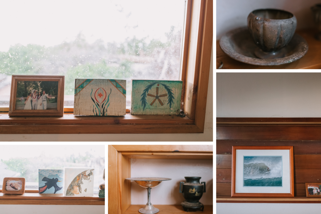 A windowsill adorned with sentimental keepsakes, each holding a story of love and history.