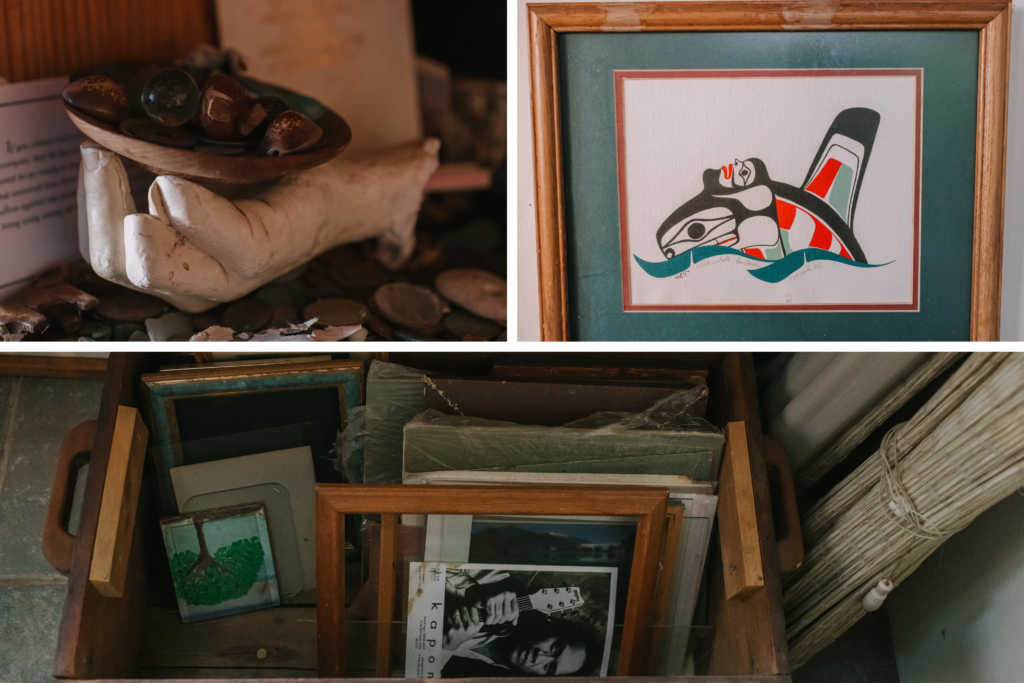 A well-loved workspace with personal items, a testament to a life well-lived.